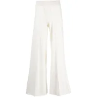lisa yang pantalon en cachemire à taille haute - blanc