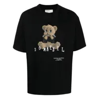 domrebel t-shirt grumpy en coton - noir