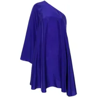 forte forte robe évasée à design une épaule - violet
