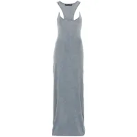 y/project robe longue invisible strap - bleu