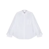 mm6 maison margiela chemise à empiècements contrastants - blanc