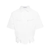 juntae kim scalloped corset shirt - blanc