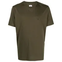 c.p. company t-shirt en coton à patch logo - vert