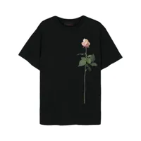 simone rocha t-shirt en coton à imprimé graphique - noir