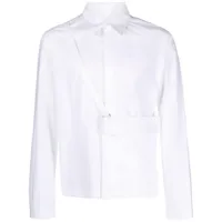 mm6 maison margiela chemise à poches détachables - blanc