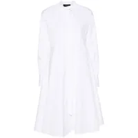 fabiana filippi robe-chemise en popeline - blanc