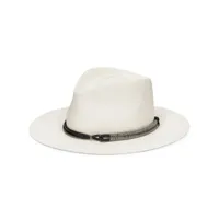 brunello cucinelli chapeau à design tressé - blanc