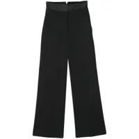 calvin klein pantalon de tailleur en sergé - noir