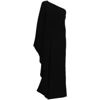 taller marmo robe longue à une épaule - noir