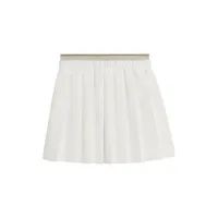 brunello cucinelli kids jupe-short à design plissé - blanc