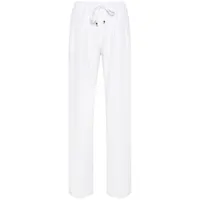kiton pantalon droit à plis marqués - blanc