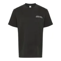 sporty & rich t-shirt en coton à slogan imprimé - noir