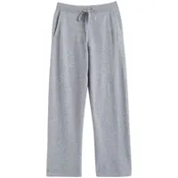 chinti & parker pantalon de jogging en cachemire à logo brodé - gris