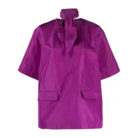 plan c blouse à écharpe détachable - violet