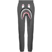 a bathing ape® pantalon de jogging à imprimé shark teeth - gris