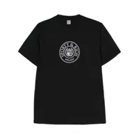 sporty & rich t-shirt connecticut crest en coton - noir