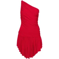 norma kamali robe courte diana à design asymétrique - rouge
