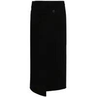 christian wijnants jupe en jean à design portefeuille - noir