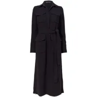 proenza schouler robe-chemise vanessa à taille ceinturée - noir