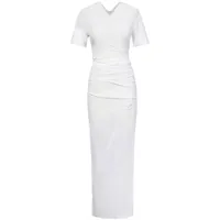 proenza schouler robe longue sidney - blanc