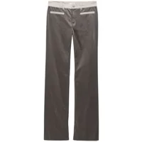 filippa k pantalon droit à effet métallisé - gris