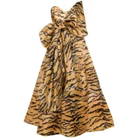 zimmermann robe longue matchmaker à imprimé tigre - tons neutres