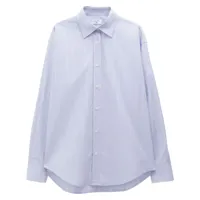filippa k chemise en coton biologique à rayures - bleu