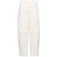 studio nicholson pantalon awe à coupe incurvée - blanc
