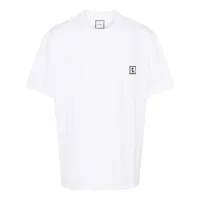 wooyoungmi logo-embroidered cotton t-shirt - blanc