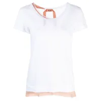 nº21 t-shirt en coton à design superposé - blanc