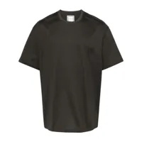 wooyoungmi t-shirt en coton à logo brodé - gris