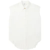 aje chemise solana à design sans manches - blanc