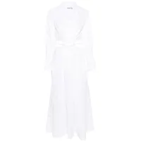 simkhai robe-chemise alex à découpes - blanc