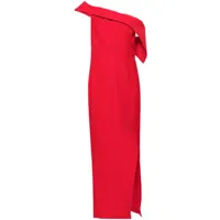 roland mouret robe longue à épaules dénudées - rouge