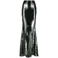 taller marmo jupe longue à sequins - argent