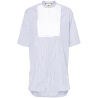 plan c chemise en coton à rayures - blanc