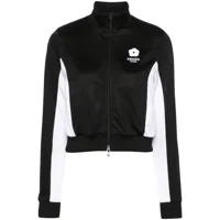 kenzo veste zippée boke 2.0 à design colour block - noir