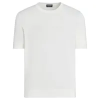 zegna t-shirt en coton à col rond - blanc