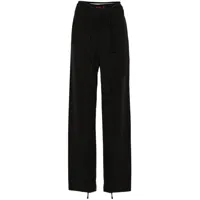 ottolinger pantalon à fines rayures - noir