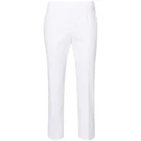 peserico pantalon de costume à coupe slim - blanc