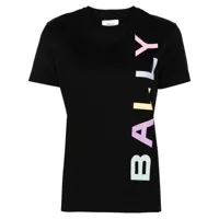 bally t-shirt en coton à logo imprimé - noir