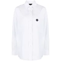joshua sanders t-shirt en coton à motif smiley - blanc