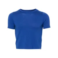 extreme cashmere t-shirt nº267 tina en maille fine - bleu