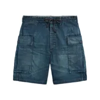 ralph lauren rrl short en jean à poches cargo - bleu
