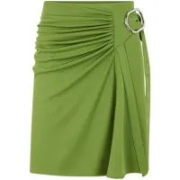 rabanne jupe portefeuille à design drapé - vert