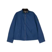 polo ralph lauren veste matelassée à patch logo - bleu