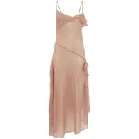 victoria beckham robe-nuisette à design drapé - rose