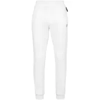 plein sport pantalon de jogging à appliqué logo - blanc