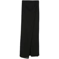 the andamane jupe taille-haute à détails drapés - noir