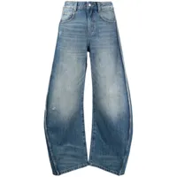 jnby pantalon ample à liserés contrastants - bleu